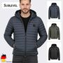 Winterjacke mit Kapuze und Rei�verschluss, gestepptes Design