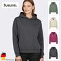 Hoodie mit Print und elastischen B�ndchen