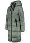 Lange Jacke mit Kapuze und Rei�verschluss f�r kalte Tage