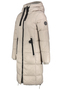 Lange Jacke mit Kapuze und Rei�verschluss f�r kalte Tage
