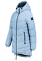 Warme Winterjacke mit Kapuze und Rei�verschlusstaschen