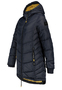 Warme Winterjacke mit Kapuze und Rei�verschlusstaschen