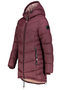 Warme Winterjacke mit Kapuze und Rei�verschlusstaschen