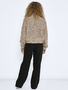Pullover mit Rollkragen und grobem Strickmuster