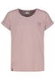 L�ssiges S/S Rundhals T-Shirt mit Aufschrift und Rolls�umen