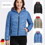 Gef�tterte Steppjacke mit Kapuze f�r kalte Tage