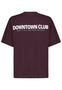 Oversized T-Shirt mit Downtown Club Logo Slogan