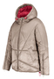 Steppjacke mit Kapuze und Rei�verschluss f�r k�hles Wetter
