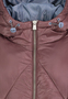 Steppjacke mit Kapuze und Rei�verschluss f�r k�hles Wetter