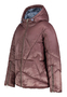 Steppjacke mit Kapuze und Rei�verschluss f�r k�hles Wetter