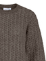 Bequemer, gestreifter Pullover fr kalte Wintertage