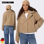 Modische �bergangsjacke mit Teddy-Look