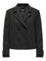 Elegante Doppelknopf Jacke mit Revers und Taillenl�nge