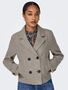 Elegante Doppelknopf Jacke mit Revers und Taillenl�nge