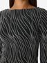Glamour�ses Langarm-Top mit Schlag�rmeln und Glitzer