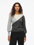 Pullover mit geometrischem Muster und Puff�rmeln