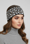 Leop-Print Stirnband aus Strick Modisch Warm