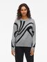 Moderner Pullover mit abstraktem grafischem Design