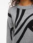 Moderner Pullover mit abstraktem grafischem Design