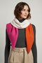 Schal Colorblock Modern Warm Mehrfarbig