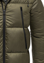 Winterjacke mit Kapuze gl�nzend Fleecekragen und Rei�verschlusstaschen