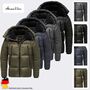 Winterjacke mit Kapuze gl�nzend Fleecekragen und Rei�verschlusstaschen