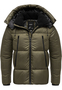 Winterjacke mit Kapuze gl�nzend Fleecekragen und Rei�verschlusstaschen
