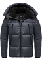 Winterjacke mit Kapuze gl�nzend Fleecekragen und Rei�verschlusstaschen