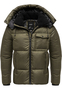 Winterjacke mit Kapuze gl�nzend Fleecekragen