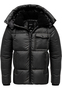 Winterjacke mit Kapuze gl�nzend Fleecekragen