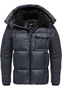 Winterjacke mit Kapuze gl�nzend Fleecekragen