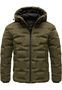 Winterjacke mit Kapuze Warm Gef�ttert Steppmuster