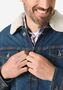 L�ssige Jeansjacke mit Knopfleiste und Teddykragen