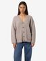 Gem�tlicher lang�rmeliger Knit Cardigan mit Kn�pfen