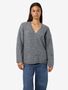 Gem�tlicher lang�rmeliger Knit Cardigan mit Kn�pfen