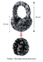 FAERA faltbare Ohrw�rmer aus Kunstfell Leo Animalprint Pl�sch