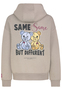 L�ssiger Hoodie mit Motiv-Print und humorvollem Slogan