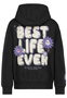 Trendiger Hoodie mit Blumenmotiv und lustigem Grafikdesign