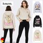 Sweatshirt mit lustigem Print und Kordelzug-Details