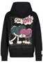 Sweatshirt mit lustigem Print und Kordelzug-Details