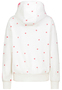 Kapuzensweatshirt mit Aufdruck und Stickerei Herz Gepunktet
