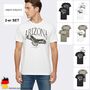 T-Shirt 2er-SET mit Animal-Print Adler Motivprint