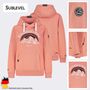 Hoodie Bergmotiv Aufdruck Kapuze Tunnelzug Spruch