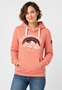Hoodie Bergmotiv Aufdruck Kapuze Tunnelzug Spruch Bequem