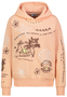Hoodie Floralen Tropischen Mustern Good Vibes Rippb�ndchen