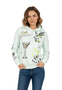Sublevel Hoodie Floralen Tropischen Mustern Good Vibes