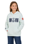 Hoodie Bedruckt K�ngurutasche Kapuze �rmeldetail 