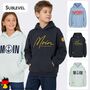 Hoodie Bedruckt K�ngurutasche Kapuze �rmeldetail 