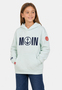 Hoodie Bedruckt K�ngurutasche Kapuze �rmeldetail 