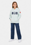 Hoodie Bedruckt K�ngurutasche Kapuze �rmeldetail 